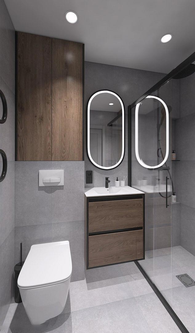 طراحی دکوراسیون حمام و سرویس بهداشتی مدرن