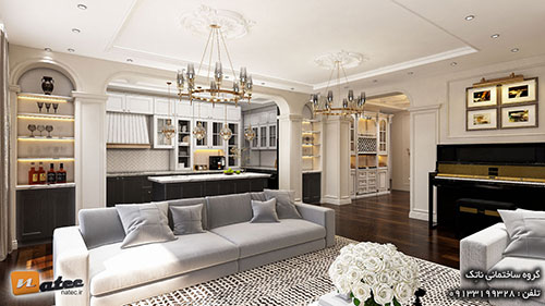 بازسازی منزل قدیمی به سبک نئوکلاسیک در فولادشهر